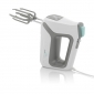 LENTO (5in1 Handmixer) Weiß/Grau, Leistungsaufnahme 600 W , DC Motor , 4 Geschwindigkeiten , ZUBEHÖR:2