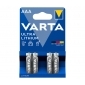 VARTA Batterie Lithium, Micro, AAA, FR03, 1.5V, Ultra Lithium, Professional, Retail Blister (4-Pack)