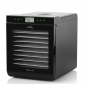 VITAL AIR II (Dörrautomat) Schwarz, Leistungsaufnahme 650 W , 10 Trockensiebe,  2 Stück Spezialsiebe au