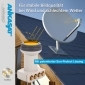 ANK PREMIUM UV LNB QUAD LNC SUNPROTECT+, inkl. Wetterschutzkappe, inkl. 8x vergoldete F-Stecker