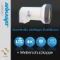 ANK PREMIUM UV LNB SINGLE LNC SUNPROTECT+, inkl. Wetterschutzkappe, inkl. 2x vergoldete F-Stecker