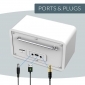 DAB 300 IR weiß, WLAN-Internet Radio mit DAB+ Empfang, Bluetooth, Wecker, USB, UPnP, Musik Streaming, 6,1 cm Farb-TFT-Display