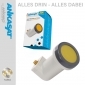 ANK PREMIUM UV LNB SINGLE LNC SUNPROTECT+, inkl. Wetterschutzkappe, inkl. 2x vergoldete F-Stecker