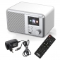 DAB 300 IR weiß, WLAN-Internet Radio mit DAB+ Empfang, Bluetooth, Wecker, USB, UPnP, Musik Streaming, 6,1 cm Farb-TFT-Display