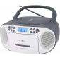 RCR2260 weiß/grau, Boombox mit Radio, MP3/CD, Kassette und AUX-IN