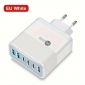 F-USBNT55W weiß, 55W USB-Ladegerät, 6 Ports, Schnellladung, QC3.0