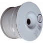 AC 85-100S, Mini-Koaxialkabel mit Metermarkierung, PVC-Mantel weiß, 100m Spule, Preis incl. CU
