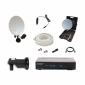 CAMP 2 im praktischen Koffer, 35 cm Spiegel, Single LNC, HD-Receiver ANK DSR 4100 plus, 12V Kabel...