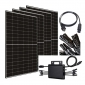 Balkonkraftwerk 1500W - 4x JA Solar 415W Black Frame und 1x Hoymiles 1500W (ohne Halterung)