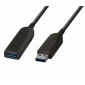C506-20ML, Aktives USB 3.1 (Gen 2) Glasfaser Kabel, USB A Stecker - USB A Buchse, 20,0 m