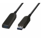 C506-5ML, Aktives USB 3.1 (Gen 2) Glasfaser Kabel, USB A Stecker - USB A Buchse, 5,0 m