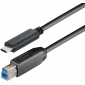 C512-1L, 1m Verbindungskabel USB Typ C Stecker - USB 3.1 Typ B Stecker