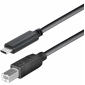 C515-1L, 1m Verbindungskabel USB Typ C Stecker - USB 2.0 B Stecker