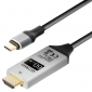 C520-2L, 2,0m Verbindungskabel USB Typ C Stecker - HDMI Stecker, 4k UHD, @ 60 Hz, Plug & Play