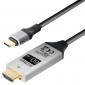 C520-3L, 3,0m Verbindungskabel USB Typ C Stecker - HDMI Stecker, 4k UHD, @ 60 Hz, Plug & Play