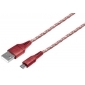 C526-1RL rot, 1,0 m, Micro-USB, Verbindungskabel, USB A Stecker auf Micro USB B Stecker