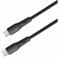 C528-1L, 1,0 m, USB C Kabel 60 W mit Soft-Touch Silikonmantel, USB C Stecker - USB C Stecker, 60 W, USB 2,0 (480 Mbit/s)