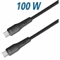 C529-0,5L, 0,5 m, USB C Kabel 100 W mit E-Marker Chip und Soft-Touch Silikonmantel