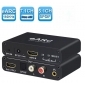 F-eARC-HDMI, 192Khz HDMI EARC ARC Audio-Extraktor EARC zu RCA Audio-Konverter Digital-zu-Analog-Adapter für DTS Dolby Atmos AC3