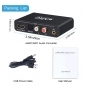 F-eARC-HDMI, 192Khz HDMI EARC ARC Audio-Extraktor EARC zu RCA Audio-Konverter Digital-zu-Analog-Adapter für DTS Dolby Atmos AC3