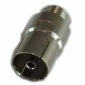FB01-HQ Adapter F-Buchse-IEC-Buchse ,hochwertiger Adapter, kurze Ausführung, ideal für Kompressionsstecker
