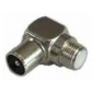 FB02 W-HQ Adapter F-Buchse-IEC-Stecker ,hochwertiger Adapter, Winkel - Ausführung, ideal für Kompressionsstecker