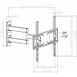 H26-1WL weiß, für Bildschirme 32" - 55" (81 - 140 cm), Belastung bis 50 kg