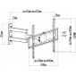 H26-2WL weiß, für Bildschirme 37“ - 70“ (94 - 178 cm), Belastung bis 50 kg