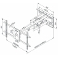 H27-2XL, für Bildschirme 42" - 80" (107 - 203 cm), Belastung bis 50 kg, Wandabstand: 83 - 910 mm