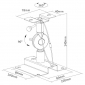 HB1AL, Belastung bis 15 kg, Wandabstand: 140 mm