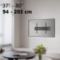HEG7L, schwenkbare TV Wandhalterung, 37" - 80" (94 - 203 cm), Belastung bis 40 kg, neigen, schwenken, variabler Wandabstand