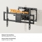 HF23L, für Bildschirme 37" - 90" (94 - 229 cm), TV Wandhalterung schwenkbar für XXL Fernseher, bis 75 kg, schwenkbar, neigbar,