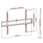 HF4-3L, für Bildschirme 37" - 70" (94 - 178 cm), Belastung bis 40 kg, Wandabstand: 27 mm