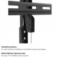 HF6L, für Bildschirme 37"-140" (94-356 cm), TV Wandhalterung neigbar für XXL TV, bis 125 kg