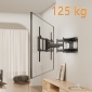 HF7L, TV Wandhalterung schwenkbar für XXL Fernseher, 60" - 140" (152 - 356 cm), bis 125 kg, schwenkbar, neigbar, horizontal anpa