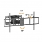 HF7L, TV Wandhalterung schwenkbar für XXL Fernseher, 60" - 140" (152 - 356 cm), bis 125 kg, schwenkbar, neigbar, horizontal anpa