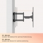 HF7L, TV Wandhalterung schwenkbar für XXL Fernseher, 60" - 140" (152 - 356 cm), bis 125 kg, schwenkbar, neigbar, horizontal anpa