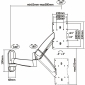 HL11-2L, mit Gasdruckfeder, für Bildschirme 23 - 42" (58 - 107 cm), Belastung: 2,5 - 20 kg, Wandabstand: 55 - 580 mm