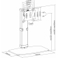 HL55L, Tischständer für Flachbildschirme, für Bildschirme 17"-32" (43-81 cm), Belastung bis 8 kg, Höheneinstellung in 10 St.