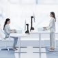 HL66-2L, Monitor Halterung für 2 Monitore mit Eye Level Höhenverstellung, für Bildschirme 17" - 27"