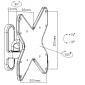 HL9-1L, für Bildschirme 23"- 42" (58 - 107 cm), Belastung bis 15 kg, Wandabstand: 97 mm