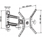 HP12-2SL, für Bildschirme 32" - 47" (81 - 119 cm), Belastung bis 30 kg