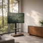 HP130L, TV Ständer mit Rollen höhenverstellbar, 32" - 75" (81 - 190 cm), Belastung bis 45 kg, Hoch- oder Querformat