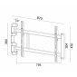 HP27AL, schwenkbar, für Bildschirme 32" - 70" (81 - 178 cm), Belastung bis 40 kg