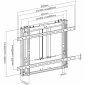 HP34-1L, interaktive Whiteboard und TV Halterung, für Bildschirme 50"-75" (127-190 cm), Belastung ab 40 bis 60 kg