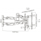 HP41CL, für Curved-Bildschirme 37" - 70" (94 - 178 cm), Belastung bis 45 kg