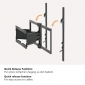 HP46L, für Bildschirme 50"-100" (127- 254 cm), TV Wandhalterung schwenkbar für XXL Fernseher, bis 65 kg