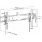 HP52L, Wandhalter für Flachbildschirme, für Bildschirme 43"-90" (109-229 cm), Belastung bis 75 kg, Wandabstand: 75 - 136 mm