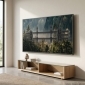HP57L, Bewegliche TV Wandhalterung mit geteilter Wandplatte, 55" - 90" (140 - 229 cm), bis 80 kg, schwenkbar & neigbar, 37 - 473