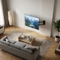 HP57L, Bewegliche TV Wandhalterung mit geteilter Wandplatte, 55" - 90" (140 - 229 cm), bis 80 kg, schwenkbar & neigbar, 37 - 473